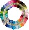 Friendship Bracelet String 50 Skeins Rainbow Color Embroidery Floss